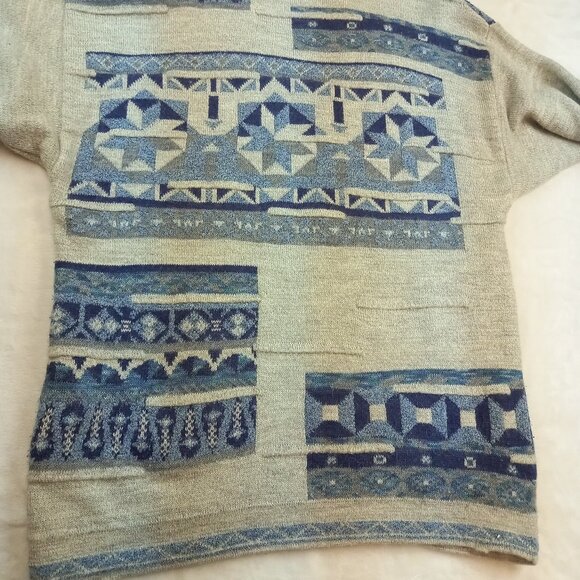 Valentino Geometric Mohair Wool Blend Mens Sweater (IT 48/US 12 - XL) - Picture 7 of 9